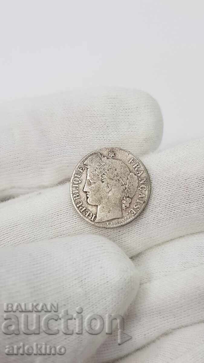 Collectible Silver Coin 50 Cents 1895 France with price 10.00 BGN | € 5.11 Collectible Silver Coin 50 Cents 1895 France with price 10.00 BGN | € 5.11