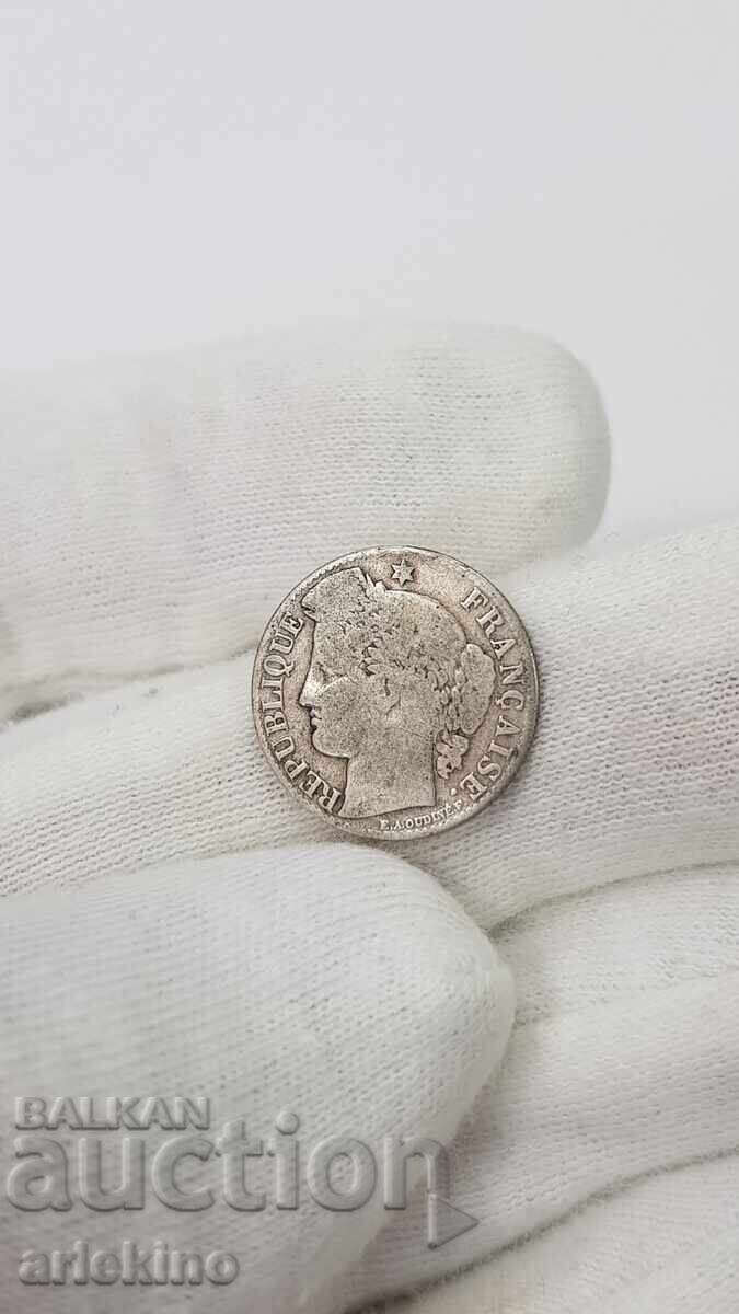 Collectible Silver Coin 50 Cents 1895 France - 5 Collectible Silver Coin 50 Cents 1895 France - 5