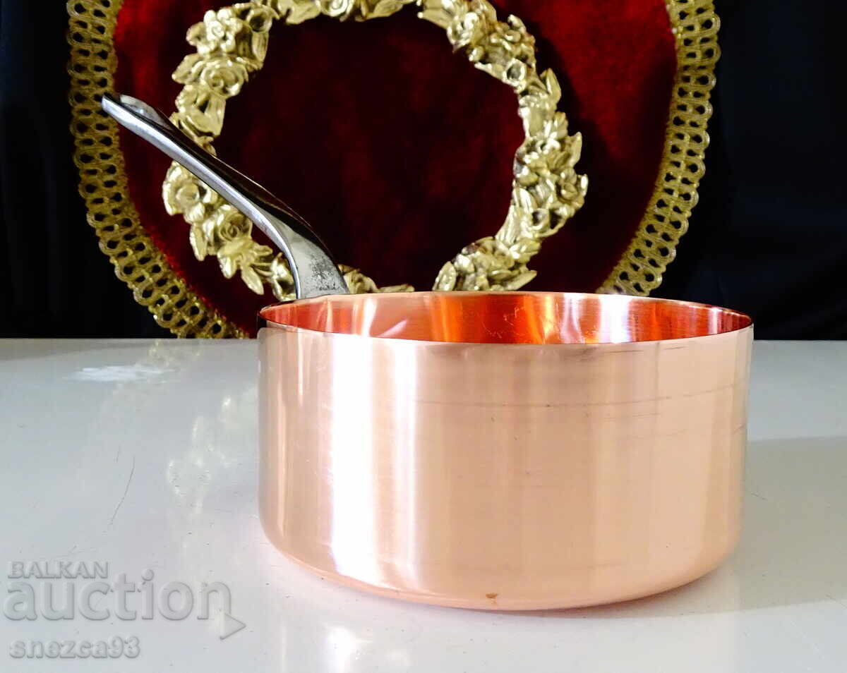 Χάλκινη κατσαρόλα 450 ml, καθαρό κόκκινο μέλι - 5