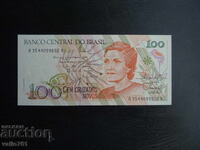 BRAZIL 100 CRUZADOS 1989 NEW UNC