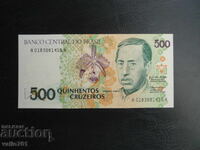BRAZIL 500 CRUZEIROS 1988 NEW UNC