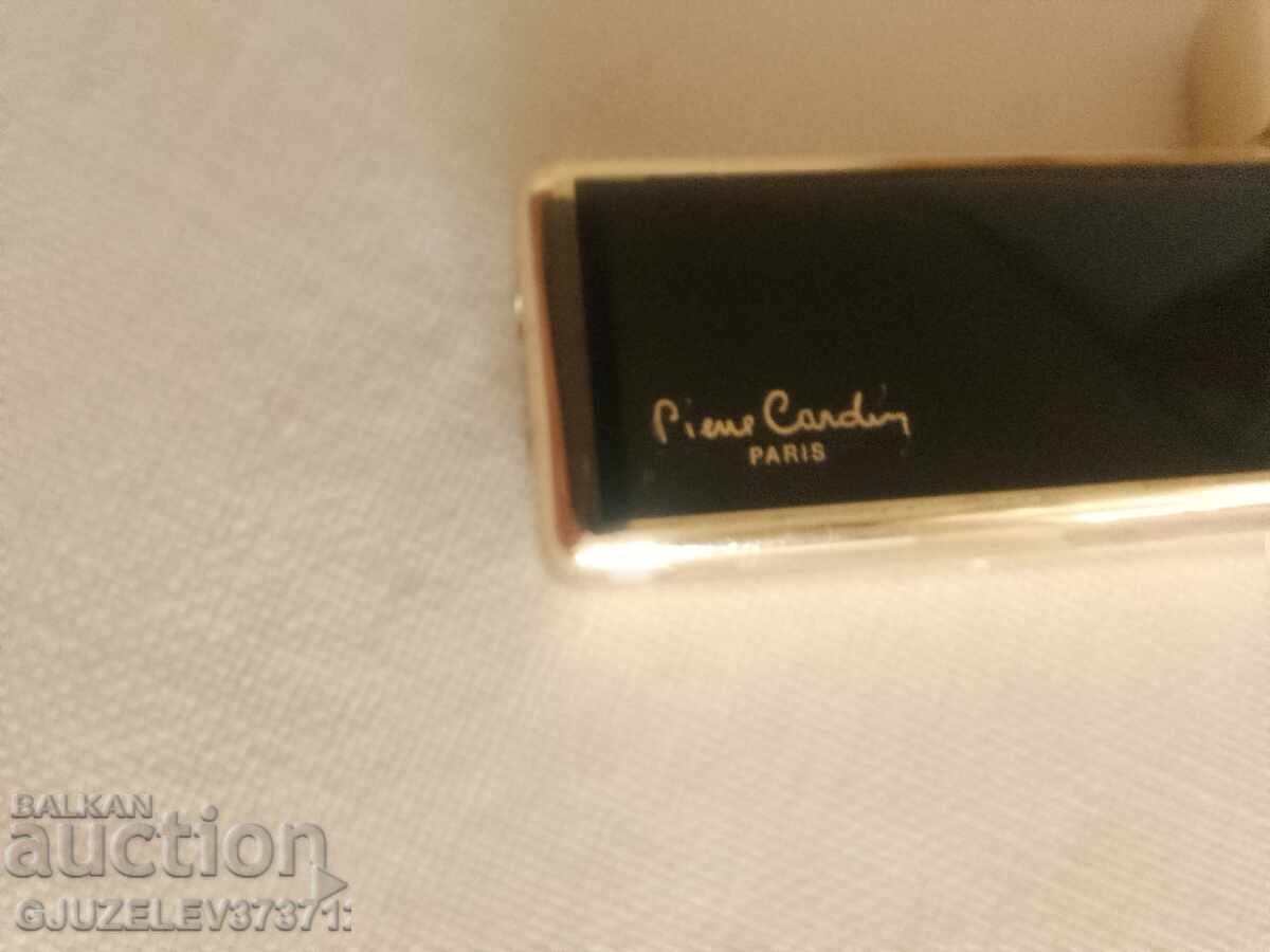 Geantă de mână Pierre Cardin, neagră și aurie - 5