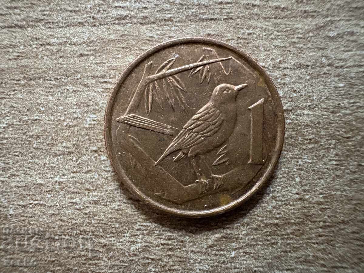 Insulele Caiman - 1 cent (2008) Insulele Caiman - 1 cent (2008)