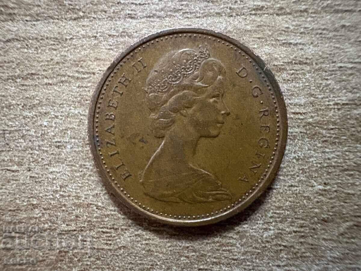 Canada - 1 cent (1967) - 100 g. de la fondarea Canadei cu preț 0.40 BGN | € 0.20 Canada - 1 cent (1967) - 100 g. de la fondarea Canadei cu preț 0.40 BGN | € 0.20