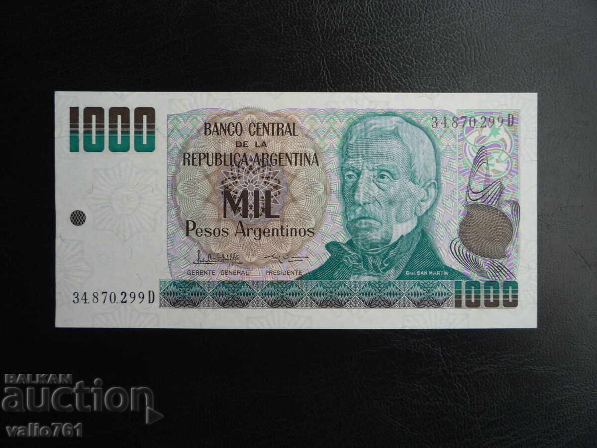 ARGENTINA 1000 1000 PESOS 1983 NEW UNC