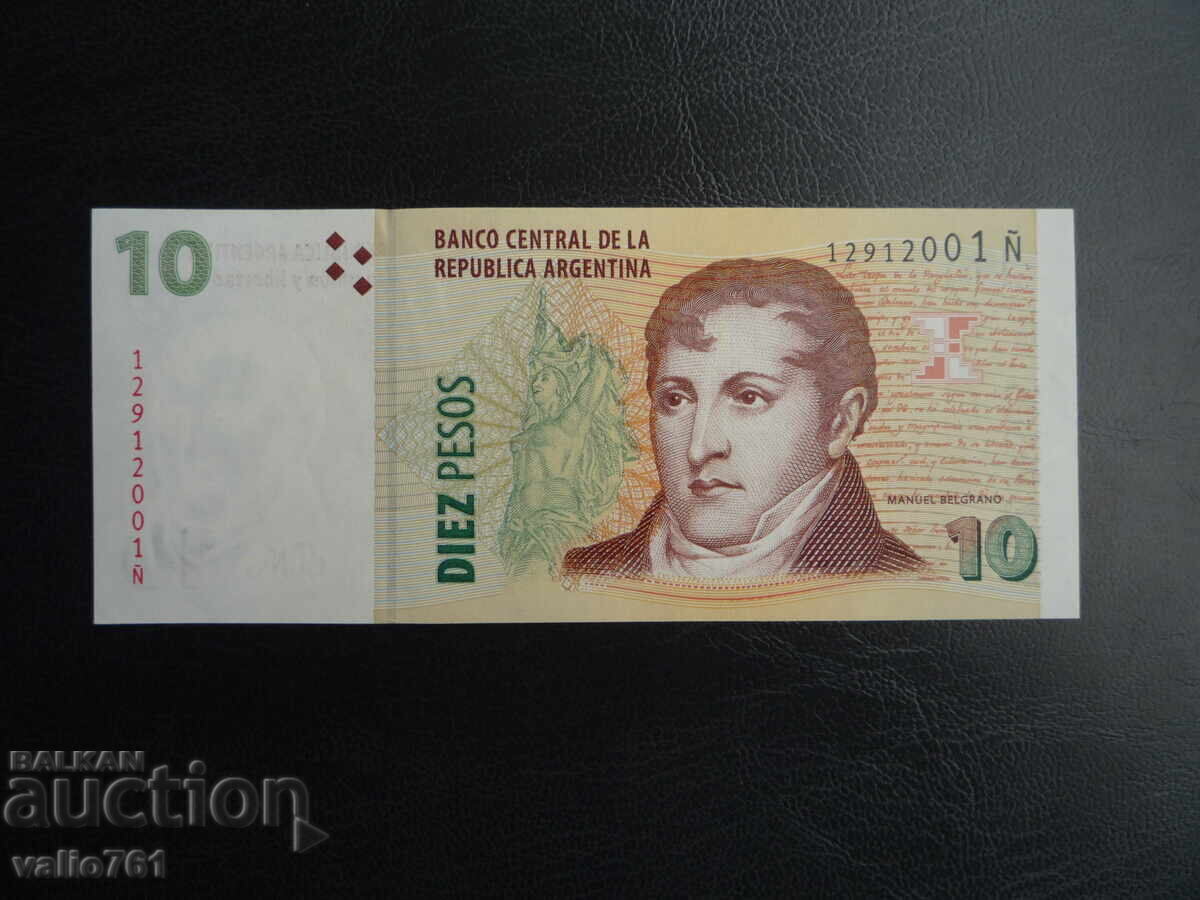 ARGENTINA 10 PESOS 2003 NOUĂ UNC