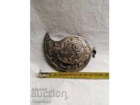 Silver buckle, half authentic