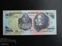 URUGUAY 50 PESOS 1989 NEW UNC