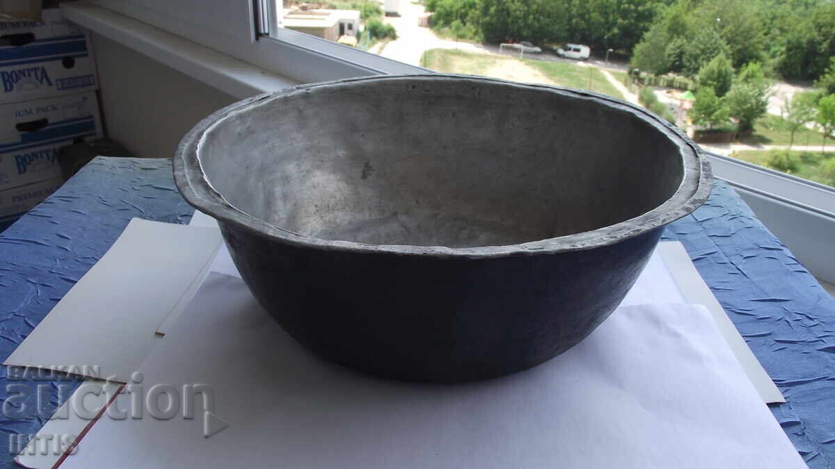 ΤΑΣ, παλιό χάλκινο δοχείο, μεντένι, σαχάνι, πατσί, χάλκινο - από 0,01st με τιμή 0.01 BGN | € 0.01