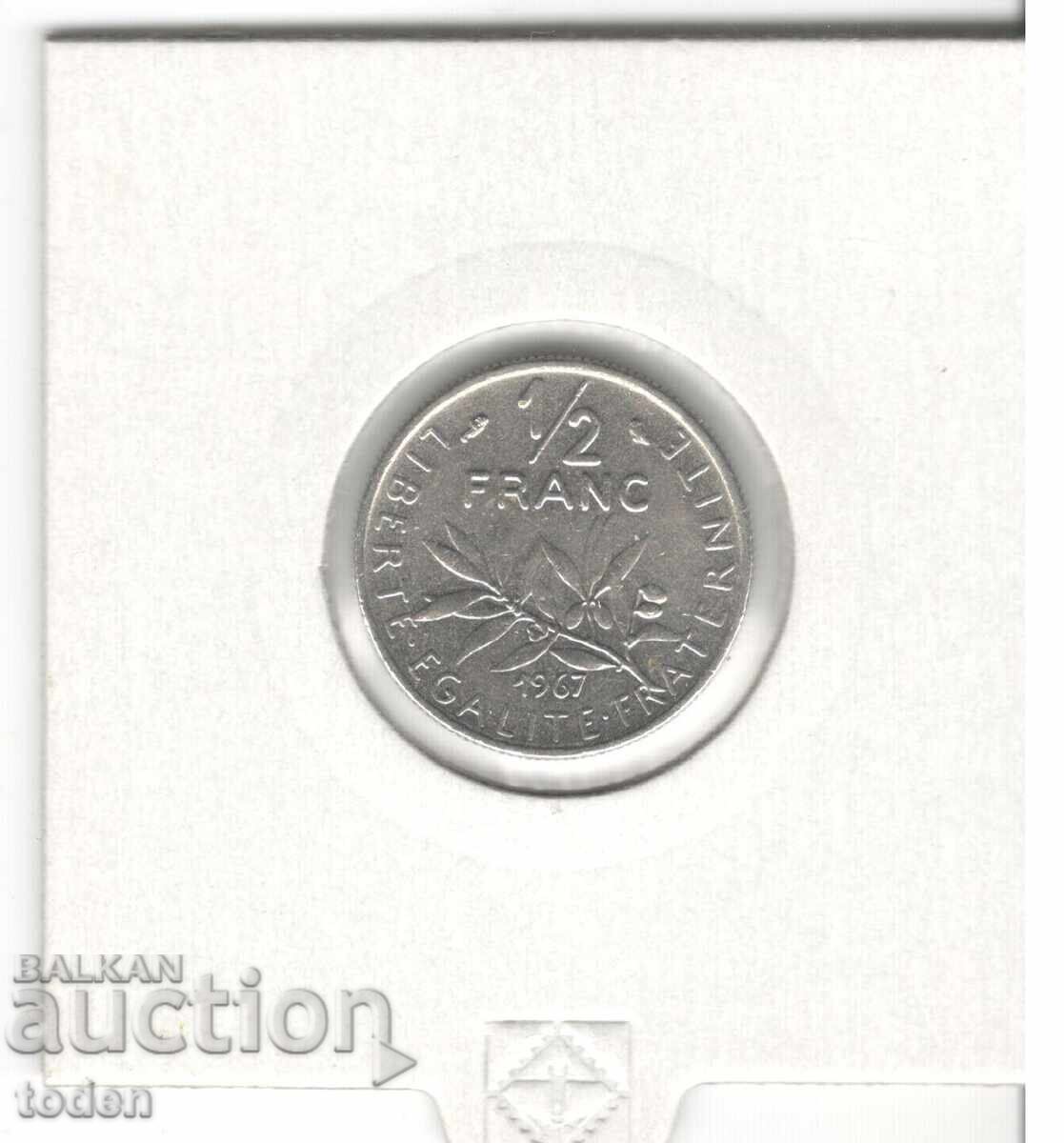 Auction France-½ Franc-1967-KM# 931.1-Signature "O. Roty" Auction France-½ Franc-1967-KM# 931.1-Signature "O. Roty"