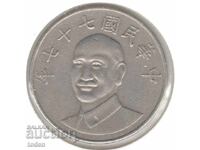 Ταϊβάν - 10 Νέα Δολάρια - 77 (1988) - Y# 553