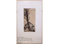 Gravură de Gheorghi Penchev, 1968