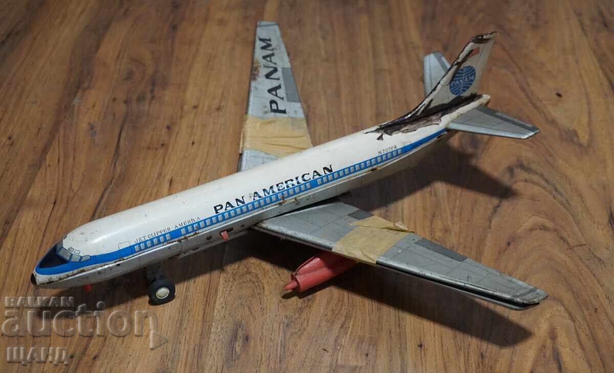 PAN AMERICAN Old Japanese metal toy airplane model
