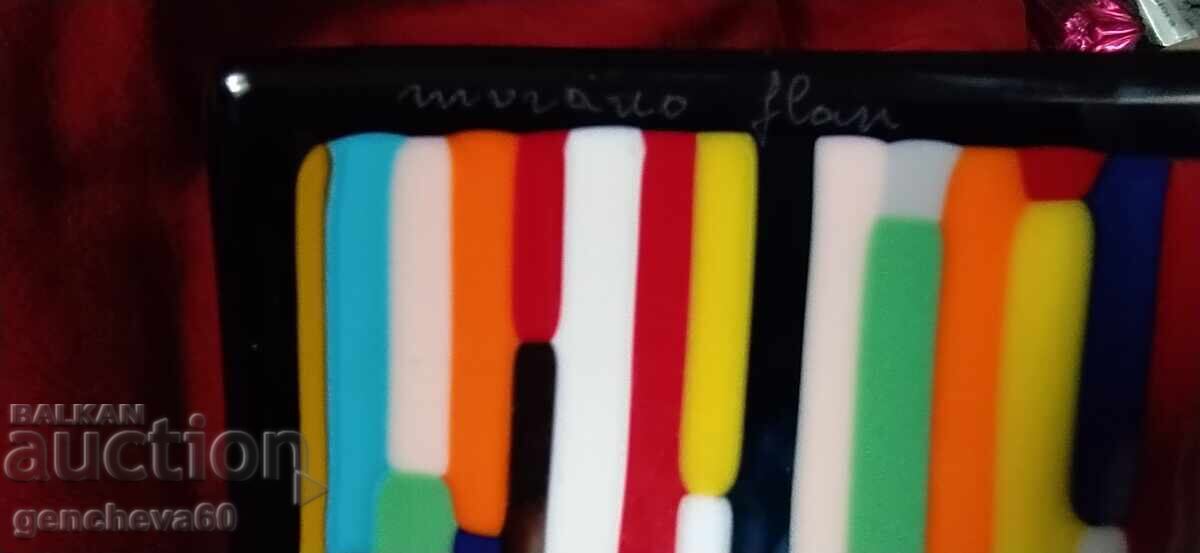 Συλλεκτικό πιάτο με υπογραφή - murano jlan - 5