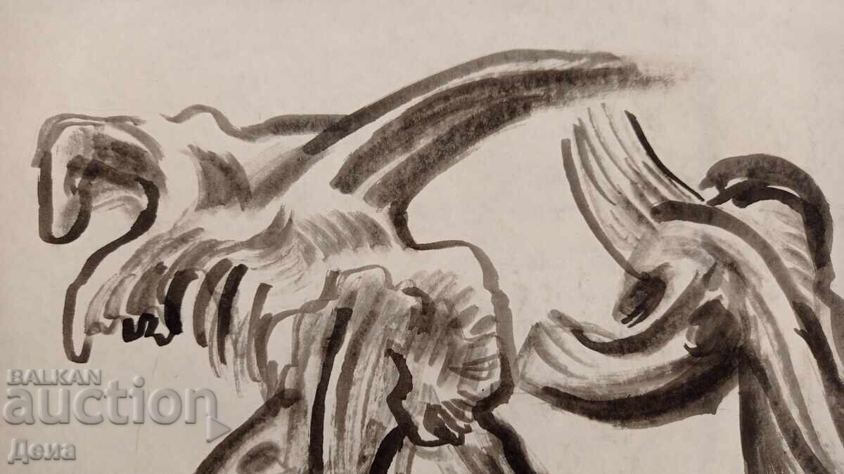 Georgi Penchev drawing 1998 with price 0.01 BGN | € 0.01