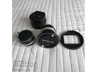 Obiectiv ultra-wide-angle MF Konica Hexanon 21mm