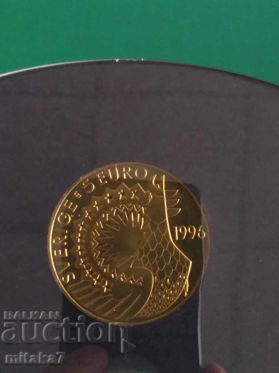 Παράδοση 5 ευρώ 19986 goda, Σουηδία (δοκιμαστικό)