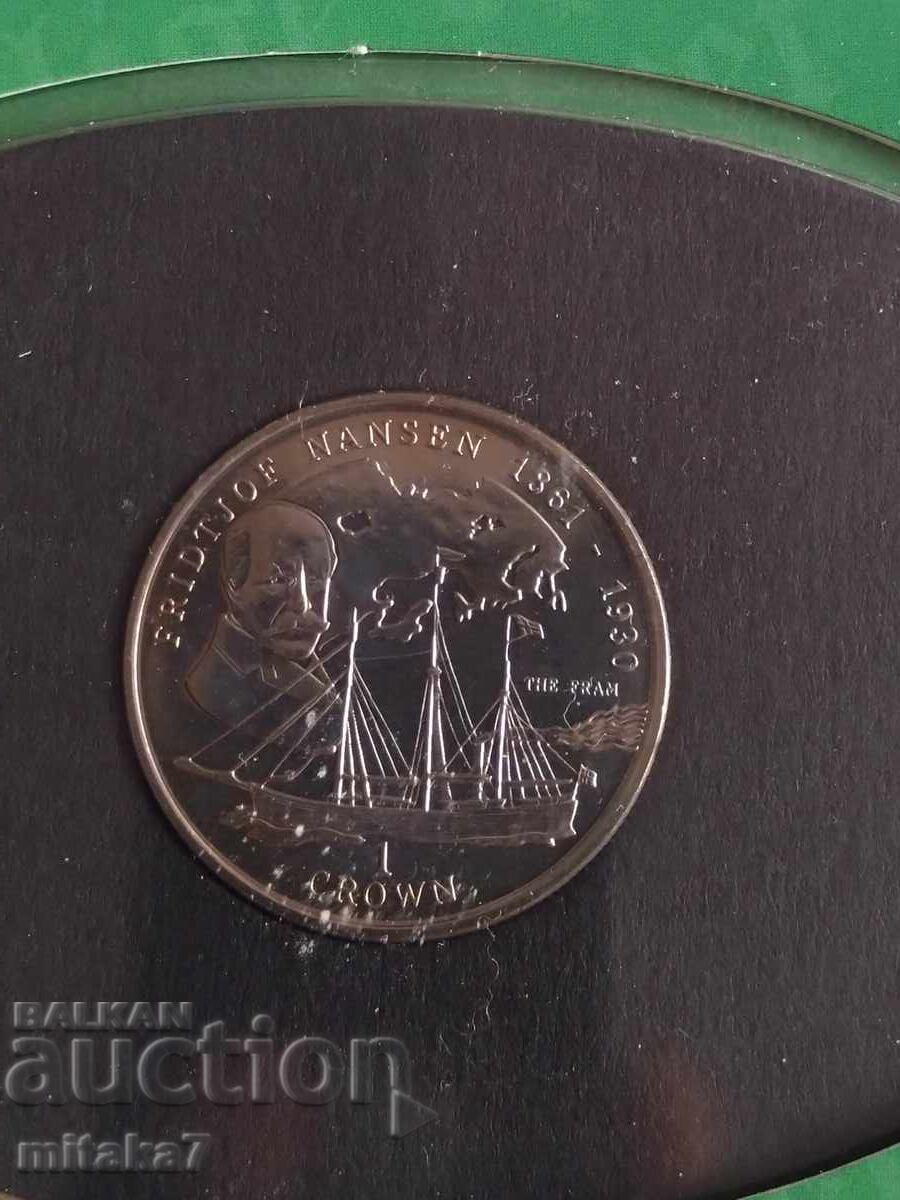 1 краун 1997 година, остров Ман с цена 16.00 лв. | € 8.18