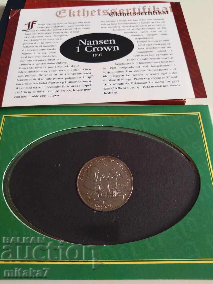 1 краун 1997 година, остров Ман