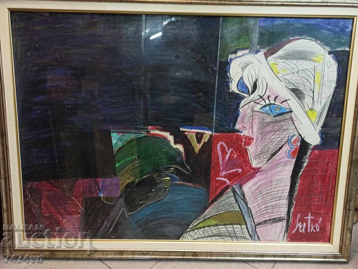 Operă de artă unică, de mari dimensiuni, de Sretko Divljan cu preț € 400.00 | 782.33 BGN