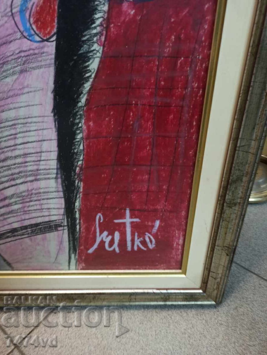 Delivery of Unique large artwork by artist Sretko Divljan