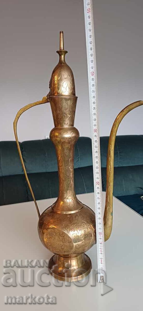 Персийска голяма,бронзова кана за ракия,ибрик - Aftaba с цена € 60.00 | 117.35 лв. Персийска голяма,бронзова кана за ракия,ибрик - Aftaba с цена € 60.00 | 117.35 лв.