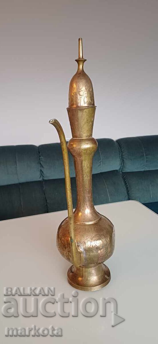 Auction Persian bronze rakia jug, ibrik - Aftaba Auction Persian bronze rakia jug, ibrik - Aftaba