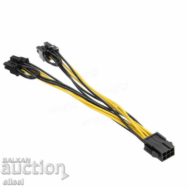 36. Καλώδιο PCI-E - Ένας 6-pin σε δύο 8-pin (2x 6+2-pin)
