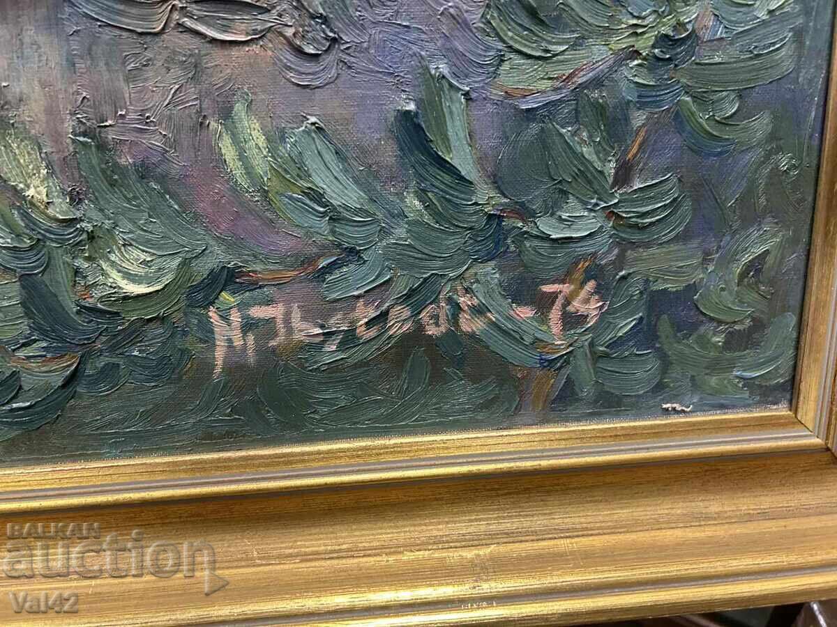 Τοπίο με βουνό και λίμνη με τιμή 44.00 BGN | € 22.50 Τοπίο με βουνό και λίμνη με τιμή 44.00 BGN | € 22.50