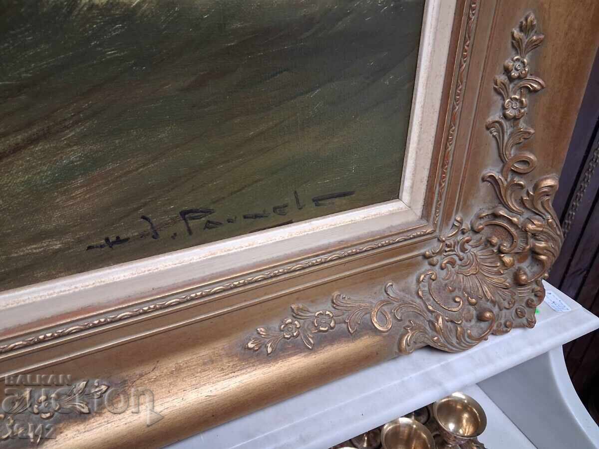 Θαλασσινό τοπίο σε στιβαρό μπαρόκ πλαίσιο με τιμή 155.00 BGN | € 79.25 Θαλασσινό τοπίο σε στιβαρό μπαρόκ πλαίσιο με τιμή 155.00 BGN | € 79.25