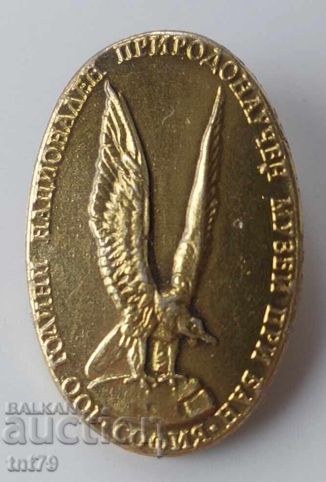 Badge: 100 g. National Museum of Natural History Sofia - eagle