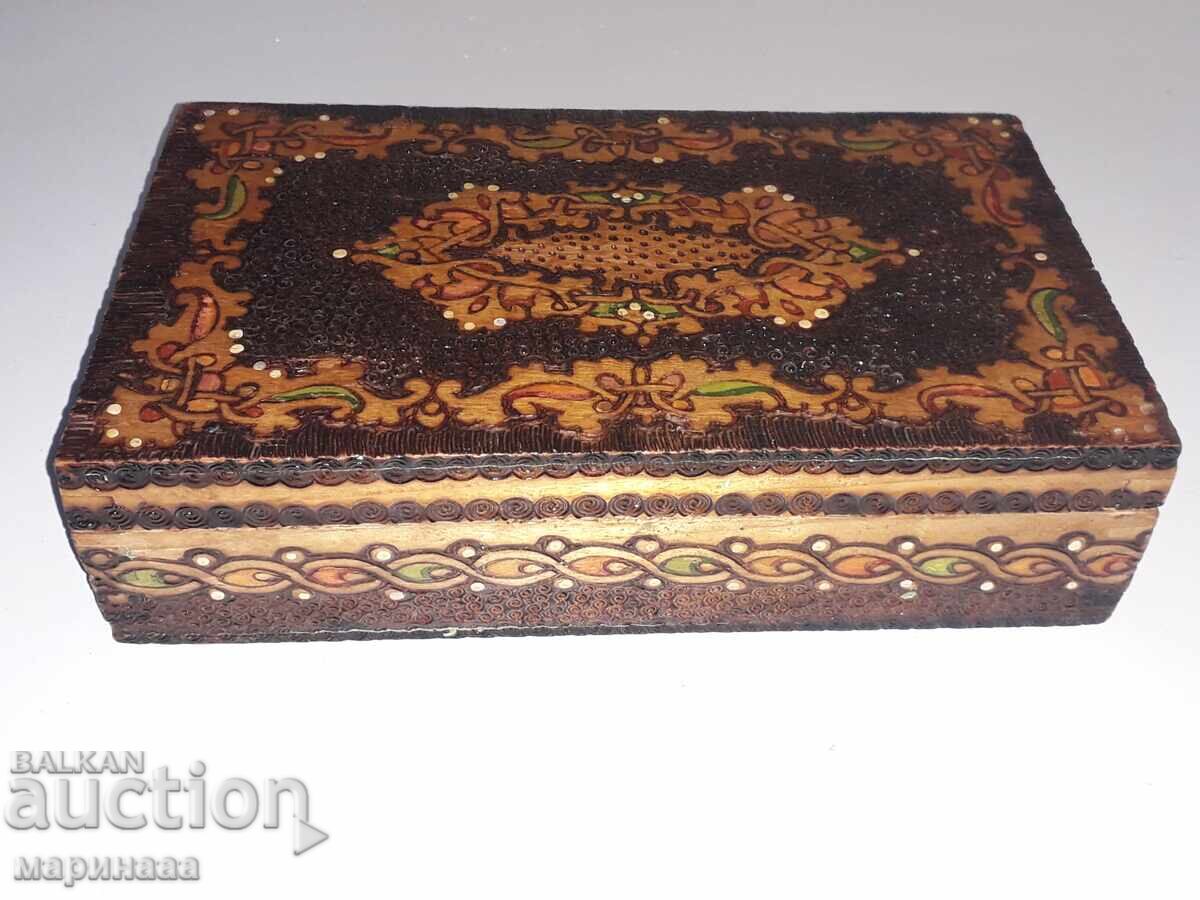 OLD BOX. PYROGRAPHY with price 8.00 BGN | € 4.09