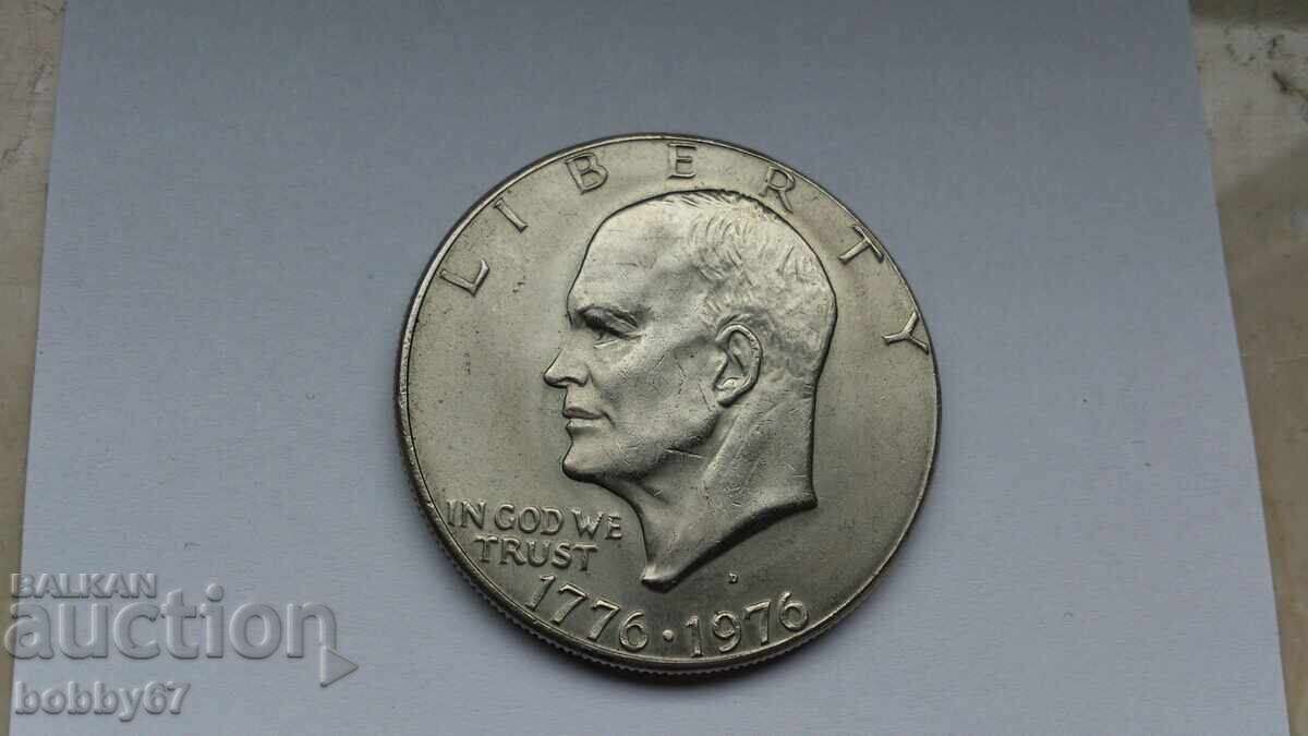 Auction  Excellent condition 1976 $1 coin - D year - USA, US