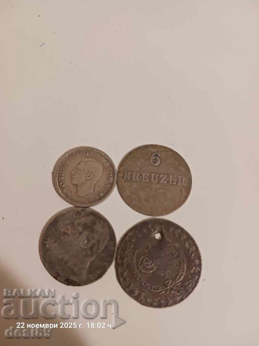 Silver coins, 4 pieces / II Silver coins, 4 pieces / II