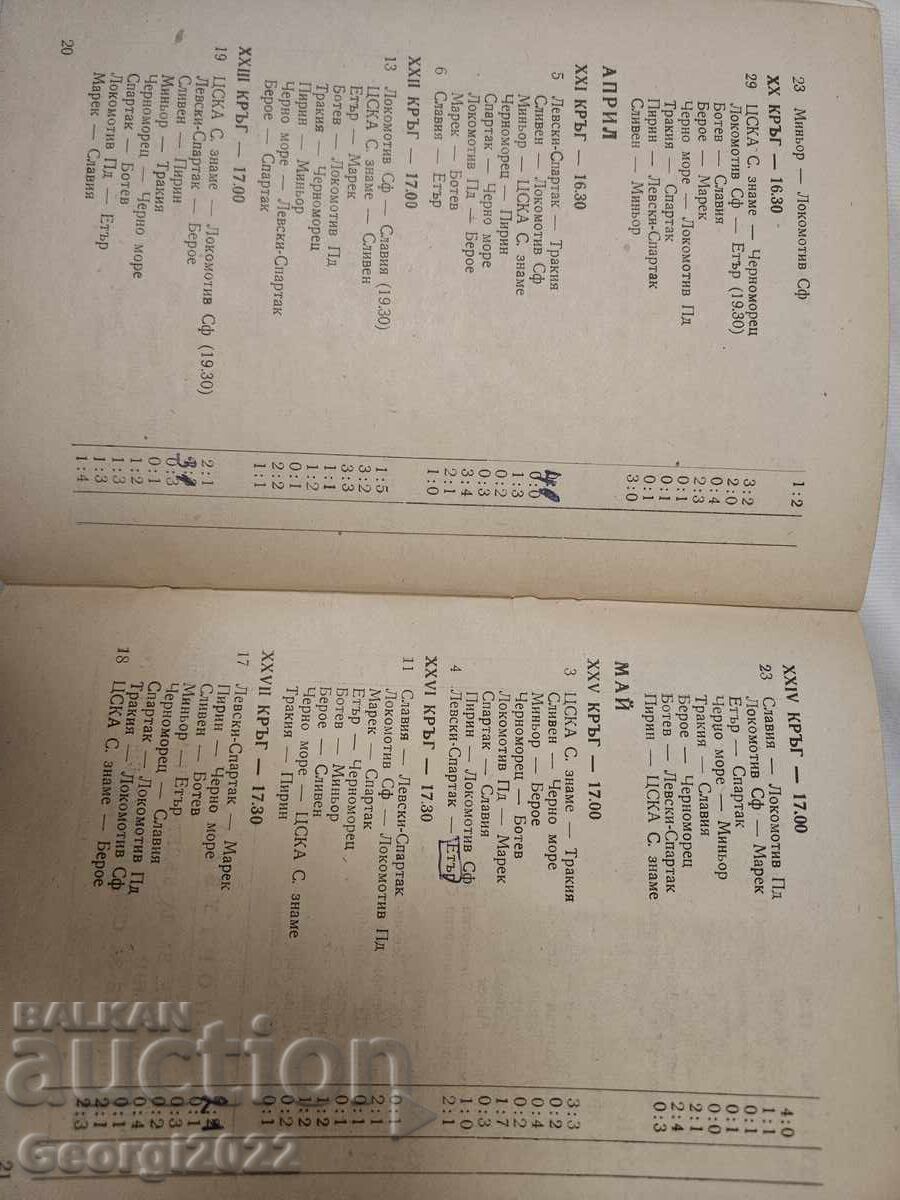 Levski Spring 1980 Program with price 99.99 BGN | € 51.12 Levski Spring 1980 Program with price 99.99 BGN | € 51.12