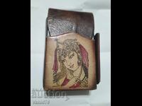 Tabacheră din piele cu filtru Arda