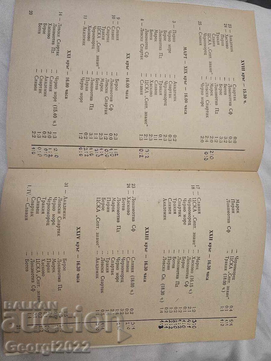 Доставка на Програма  Левски Пролет 1979