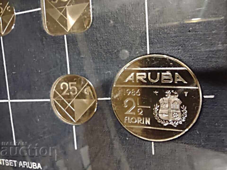 Licitație Set monede 1986 - Aruba UNC-Proof Licitație Set monede 1986 - Aruba UNC-Proof