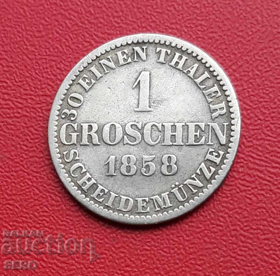 Germania-Hanovra-1 Grosz 1858