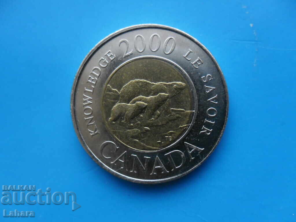 2 δολάρια 2000 g. Καναδά 2 δολάρια 2000 g. Καναδά