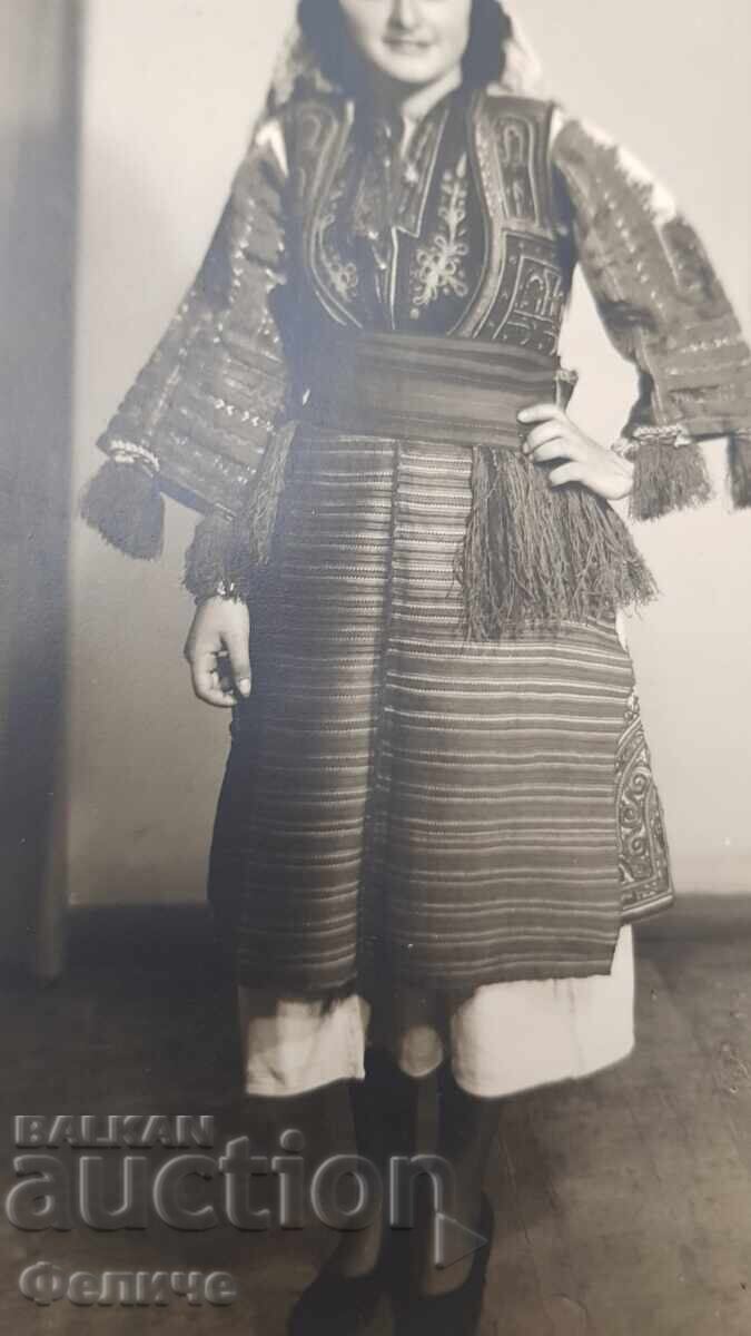 Παράδοση Βουλγαρική ταχυδρομική φωτογραφική κάρτα - Μακεδονική φορεσιά Παράδοση Βουλγαρική ταχυδρομική φωτογραφική κάρτα - Μακεδονική φορεσιά