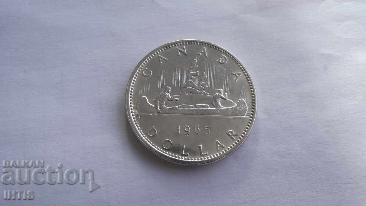 Παράδοση ΝΟΜΙΣΜΑ-1 Καναδικό Δολάριο 1965 - Καναδάς - Ασήμι - από 0,01st