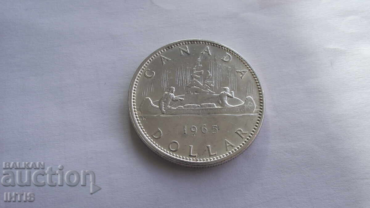 ΝΟΜΙΣΜΑ-1 Καναδικό Δολάριο 1965 - Καναδάς - Ασήμι - από 0,01st