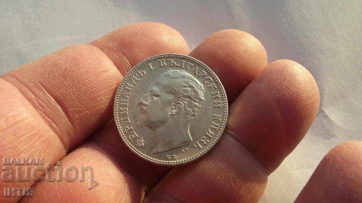 COIN-COIN 2 leva 1894 - excellent coin - /silver/ - from 0.01 st