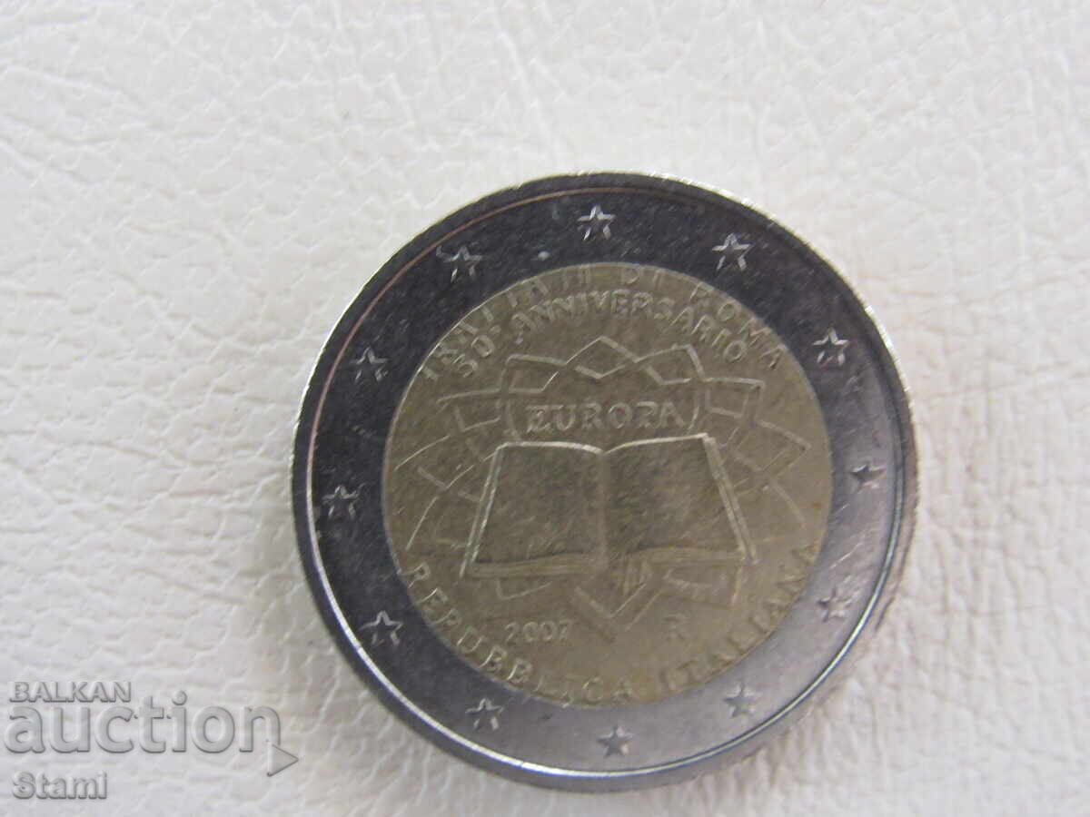 2 ευρώ, Ιταλία, 50η επέτειος της Συνθήκης της Ρώμης, 2007 - 96L με τιμή 2.70 BGN | € 1.38