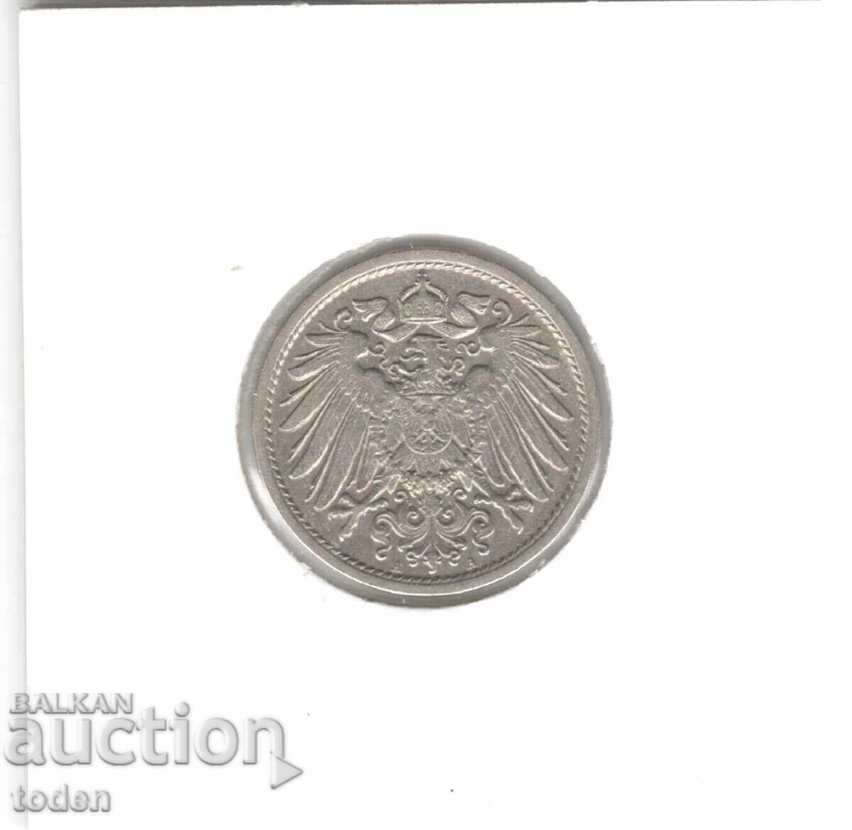 Delivery of Germany-10 Pfennig-1908 A-KM# 12-Wilhelm II-small shield