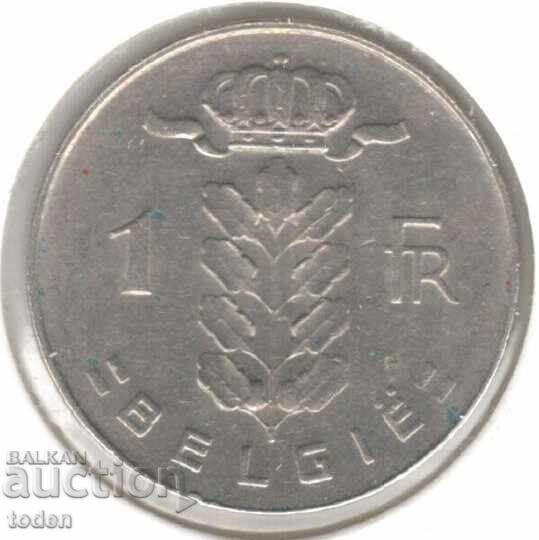 Belgium - 1 Franc - 1974 - KM# 143.1 - Baudouin I, Dutch text