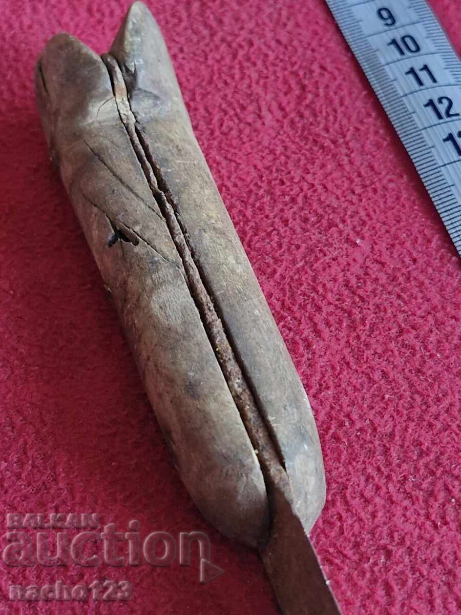 Authentic old knife with buffalo horn scales 2 - 5