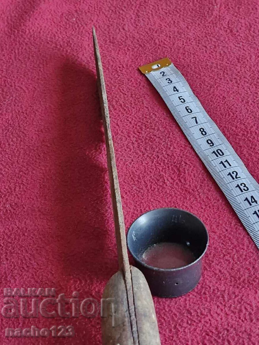 Authentic old knife with buffalo horn scales 2 - 6