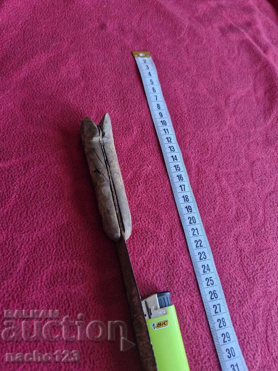 Authentic old knife with buffalo horn scales 2 - 7